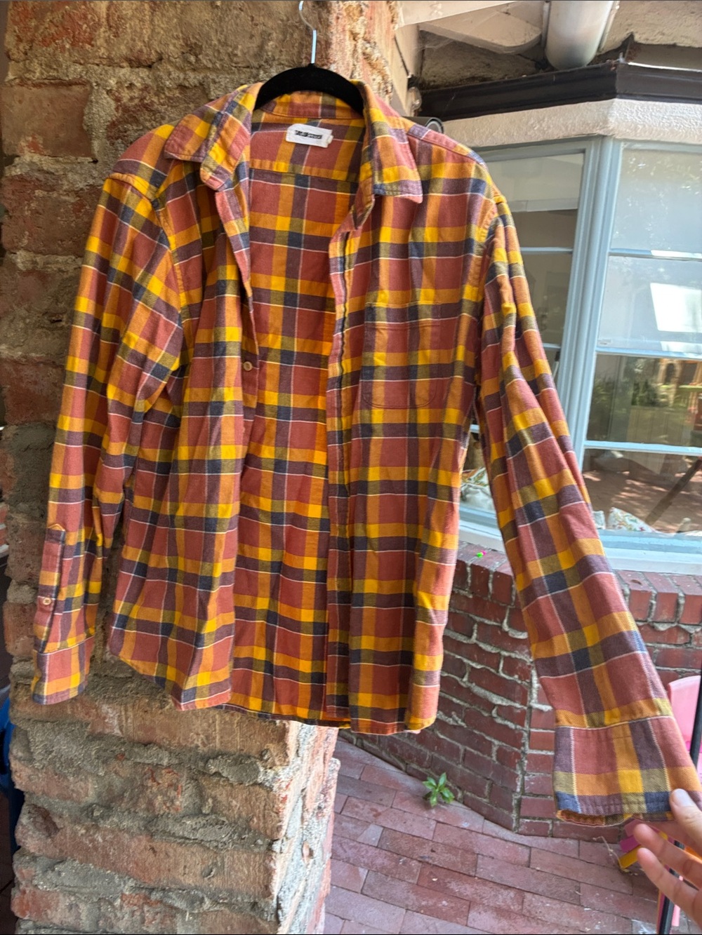 Taylor Stitch Plaid Button-Down Shirt in Mustard, Rust & Blue